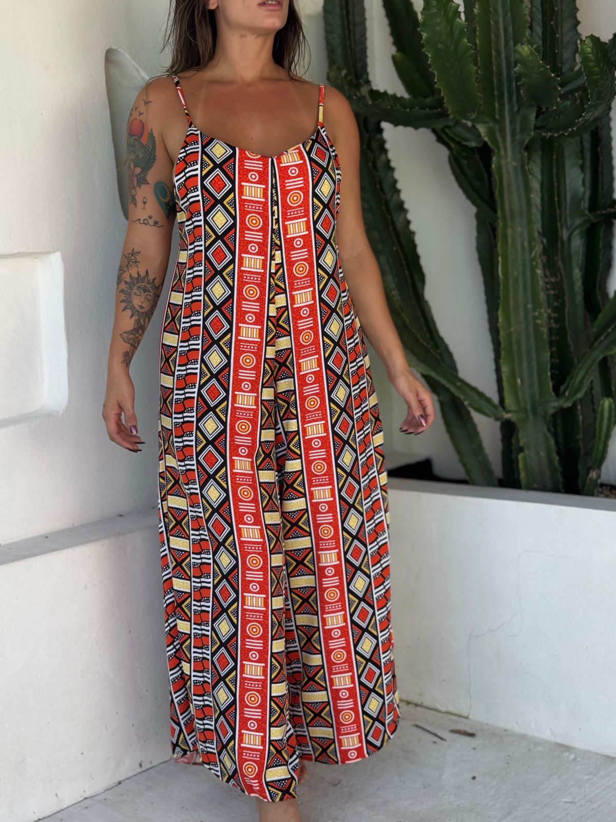 Litoral Jumpsuit - Africa Kente