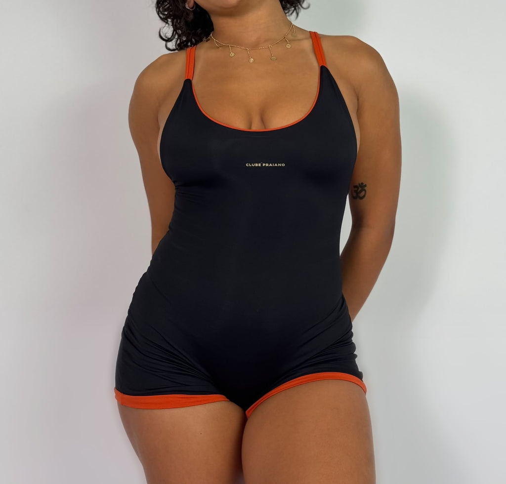 Gringa Jumpsuit - Fire Club + Onyx Reversible