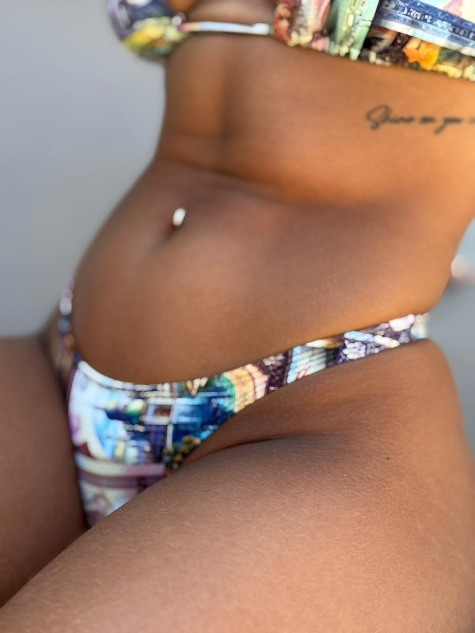 Mini Bottom - Golden Fortune (Dirhams Print)