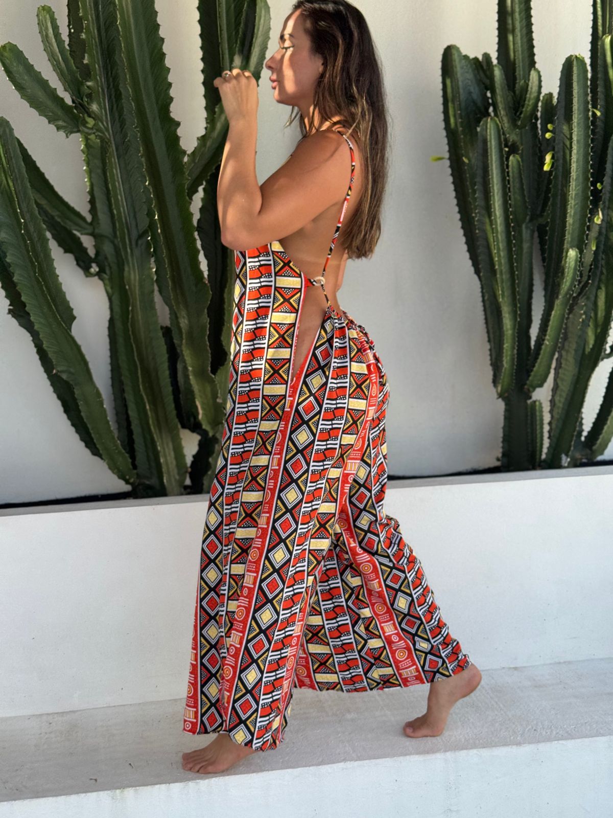 Litoral Jumpsuit - Africa Kente