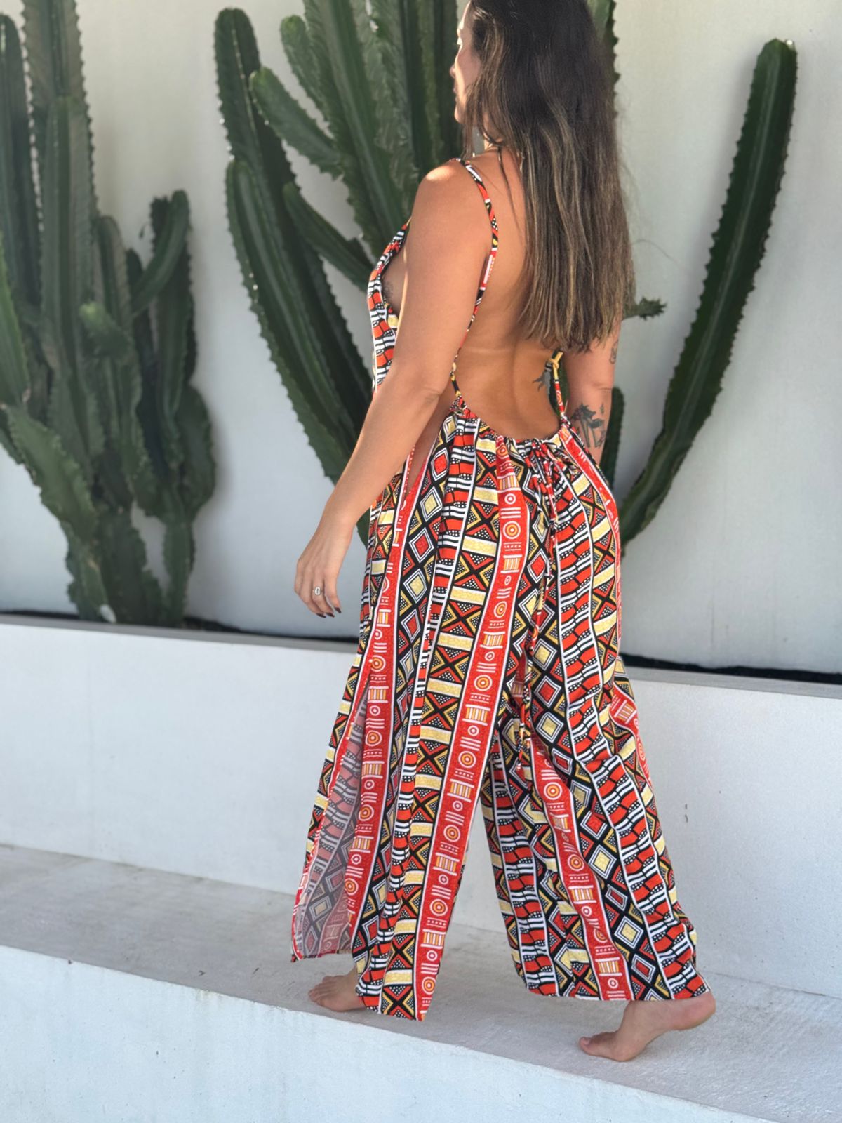 Litoral Jumpsuit - Africa Kente